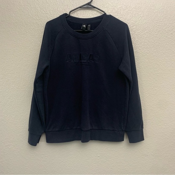 Adidas Men’s Blacked Out Herzogenaurach Crewneck Sweater Large - Picture 1 of 4